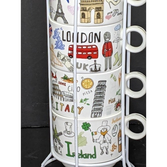 Grace Teaware Stackable Cups Porcelain France Italy Ireland England READ - Picture 3 of 8